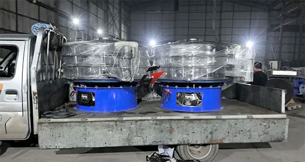 四川老板回购的2台1500型淀粉旋振筛今日发货