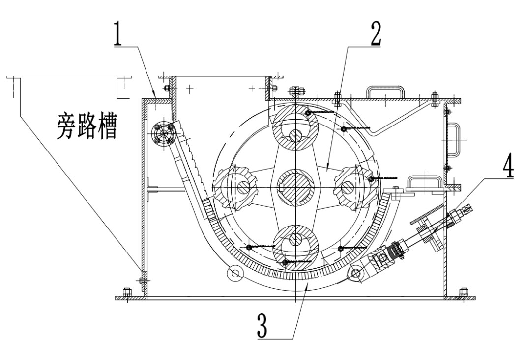 环锤式破碎机结构图